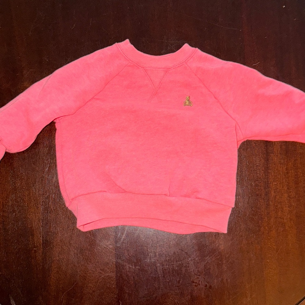 GAP Bright Pink Crewneck Sweatshirt 6-12 months